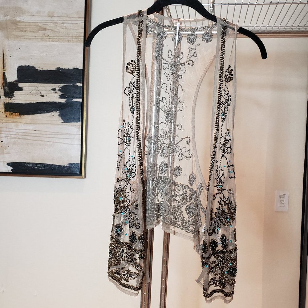 Free People Beaded Vest